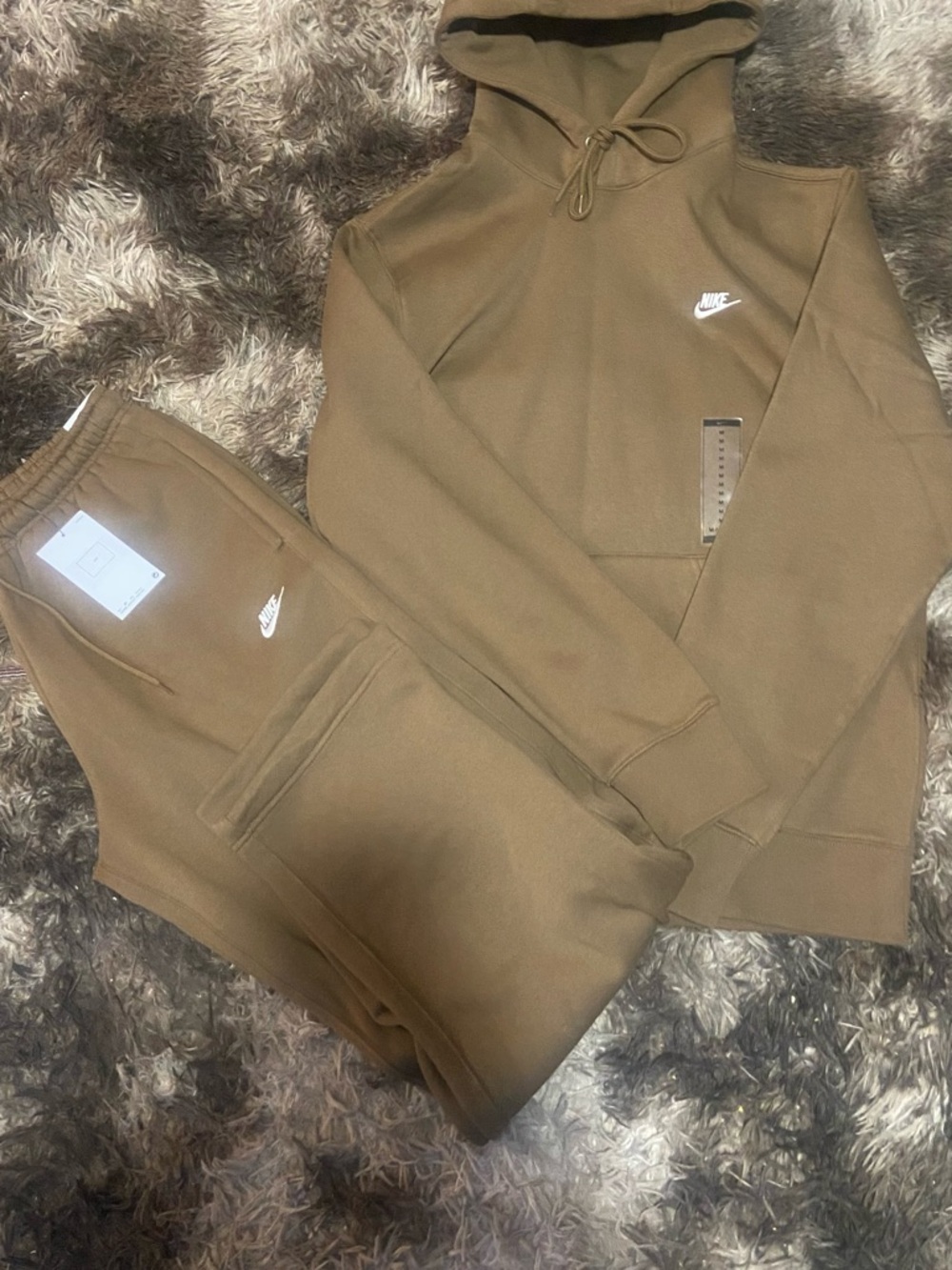 Nike Olive Green Hoodie and Joggers Set